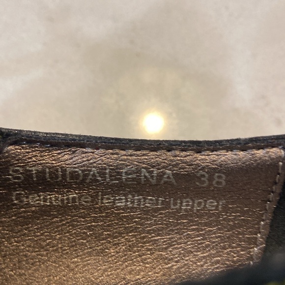 L” Artiste Studalena Womens Leather Black Shoes size 7.5/8 - Picture 6 of 9